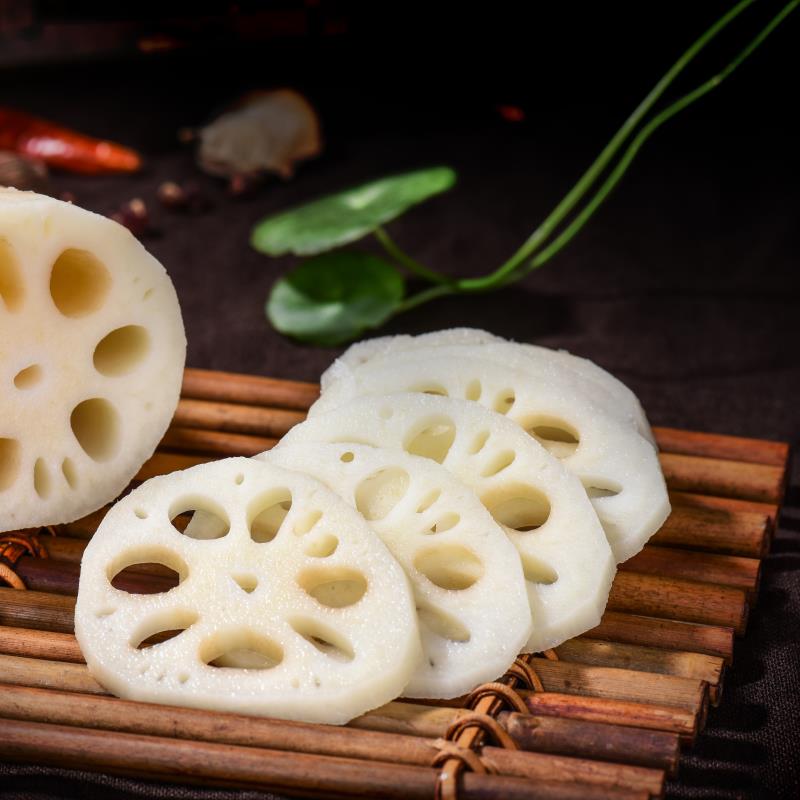 新鮮粉蓮藕片 高維生素高營(yíng)養(yǎng)低熱量速凍保鮮冷凍特級(jí)菜藕片 尚品蓮皇產(chǎn)地批發(fā)供應(yīng)