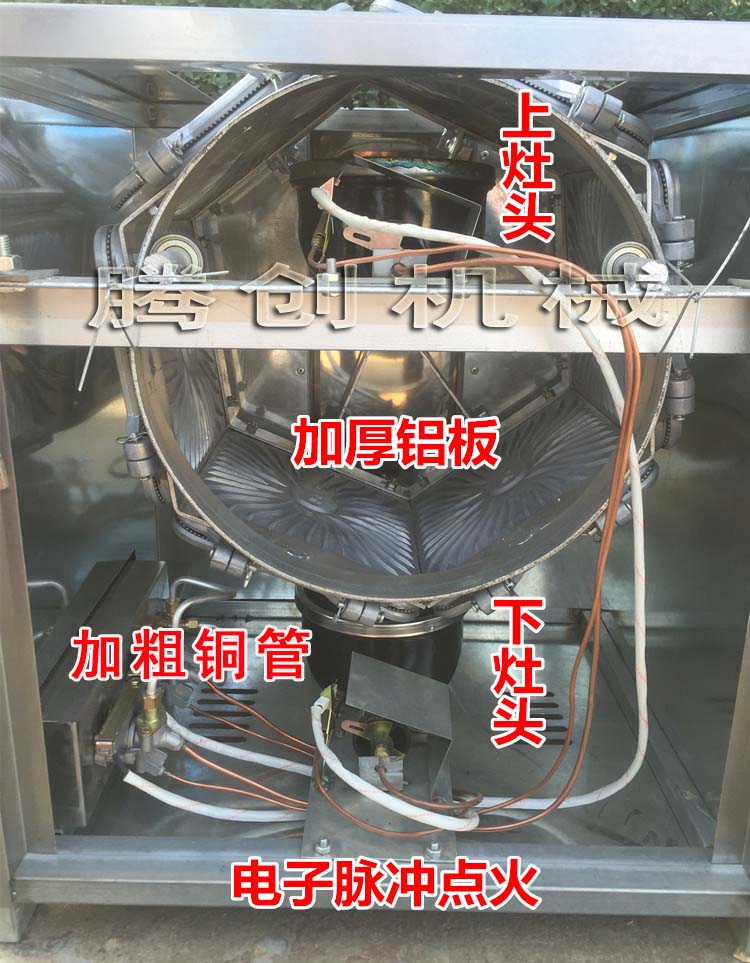 六面燃?xì)庋h(huán)蛋卷機(jī)（電子打火新款）