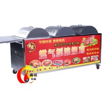 全自動(dòng)旋轉(zhuǎn)燃?xì)饪倦u爐,無(wú)煙環(huán)保液化氣烤雞車,奧爾良風(fēng)味烤雞爐