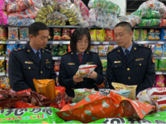 廣饒縣開展食品流通領(lǐng)域?qū)ｍ?xiàng)執(zhí)法