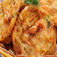 批發(fā)供應(yīng)酒樓速凍食材300克散裝油炸小吃鮮脆香酥蝦餅
