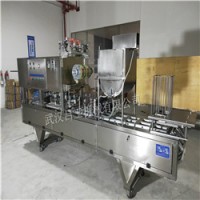 盒裝涼粉灌裝封口機(jī) 500ml綠豆涼粉盒裝封口機(jī) 涼粉包裝機(jī)
