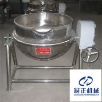 冠正機械生產(chǎn)不銹鋼鹵制品/熬粥/煮面蒸煮夾層鍋