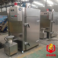 不銹鋼臘肉煙熏爐 全自動煙熏爐廠家批發(fā) 蒸煮上色設備價格