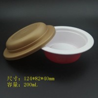 廠家供應一次性pp塑料碗 燕窩碗 小米海參碗 封口包裝碗