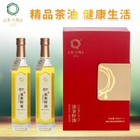 山美·大別山油茶籽油低溫壓榨山茶油禮盒裝500ml*2瓶