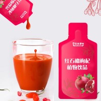 紅石榴枸杞植物飲品 異型袋飲品貼牌 廠家代理批發(fā)