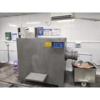 凍豬肺破碎絞肉機，冷凍豬小腸粉碎絞肉機，春秋250絞肉機