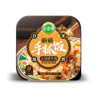 谷戀骨牛肉自熱抓飯360克【牛羊雞葡萄干四種口味】