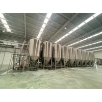 生產(chǎn)精釀啤酒的設(shè)備日產(chǎn)10噸啤酒廠釀酒設(shè)備發(fā)酵罐