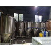 銀川啤酒屋自釀原漿啤酒設(shè)備怎樣配置2噸啤酒糖化設(shè)備釀酒機(jī)器