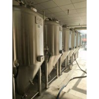河南小型自釀啤酒設(shè)備日產(chǎn)2噸的啤酒設(shè)備發(fā)酵罐釀酒的設(shè)備