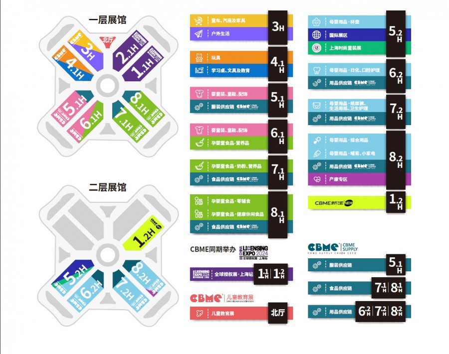 CBME2024展館布局圖